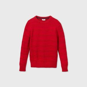 boys red holiday sweater, xs 4/5, nwt,